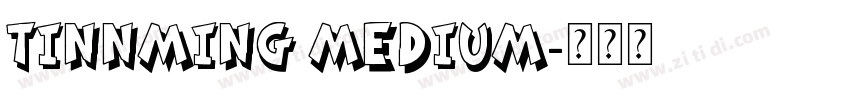 TInnMing Medium字体转换